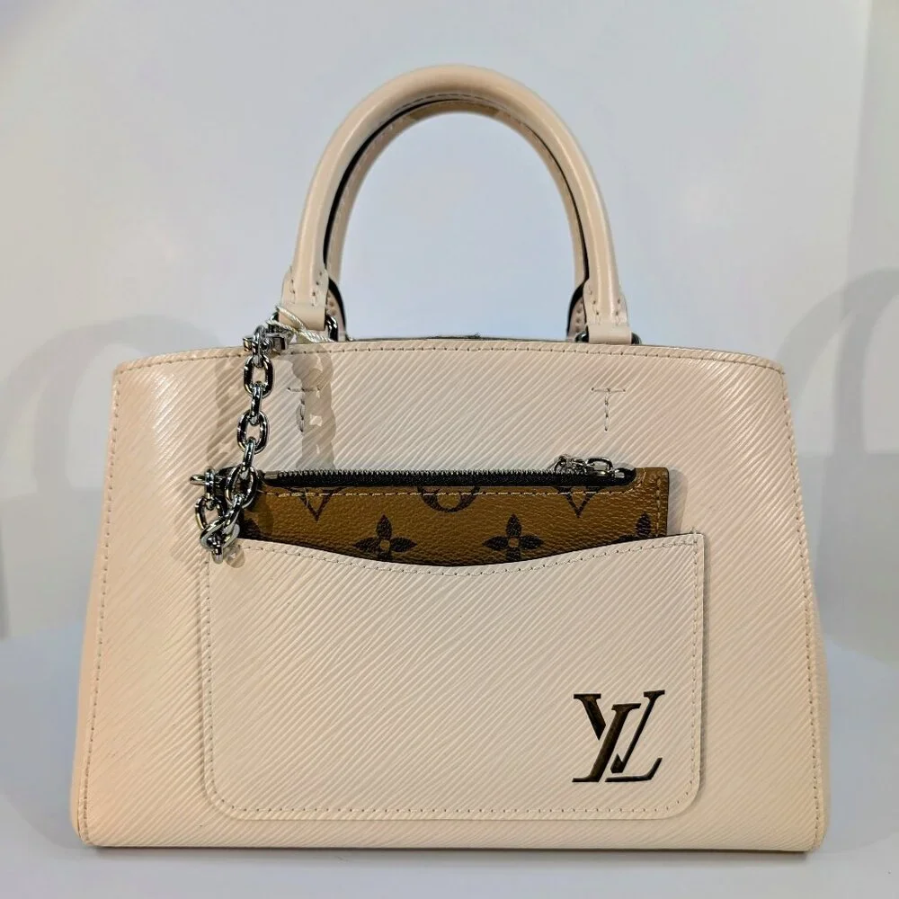 Louis Vuitton Quartz/Cream Marelle BB Tophandle Bag - Picture 1 of 16